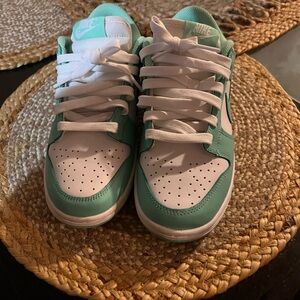 Nike Kids' Aqua and White Sneakers